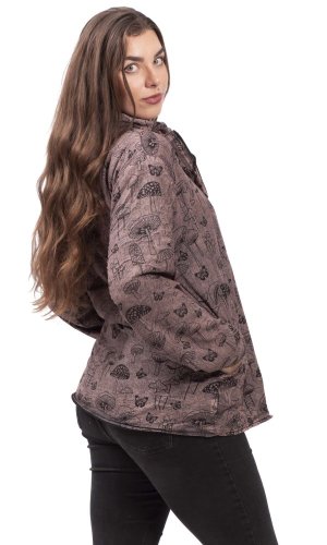 Kurtka z kapturem MUSHROOM bordó