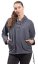 Unisex mikina s kapucí RAHUL antracitová