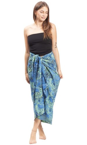 Sarong BALI BATIK niebieski XXIV.