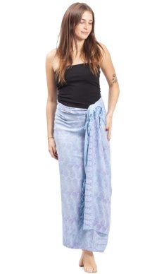 Sarong BALI BATIK modrý XIV.