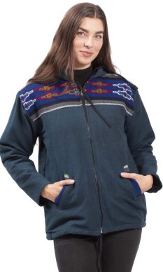 Ciepła kurtka VIKRAM niebieski petrol XII.