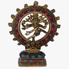 Kovová socha ŠIVA ↑ 21 cm