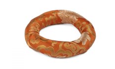 Polštářek pod tibetskou mísu ø 14 cm oranžový (vhodný na mísu o průměru 18–20 cm)