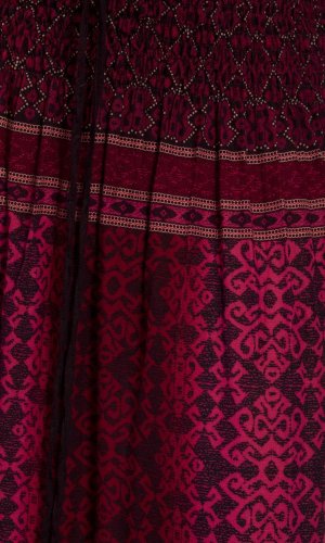 Długa spódnica / suknia THAI STAINED bordowy I.