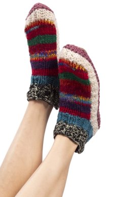 Dziergane kapcie XXV.