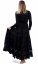 Kolesová sukňa s čipkou ADITI čierna