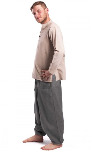 Szarawary / Spodnie haremki CLASSIC jasno szare