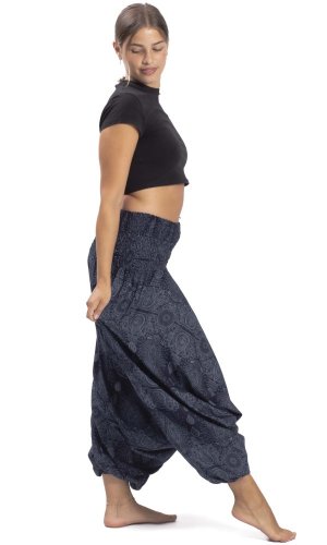 Harémové kalhoty / Sultánky THAI TAN černé