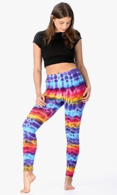 Legginsy THAI BATIK tęczowe