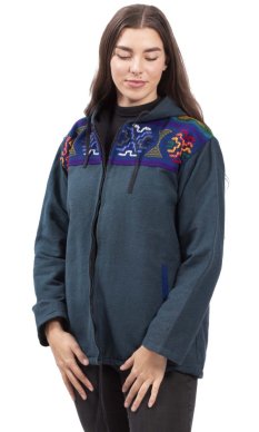 Ciepła kurtka VIKRAM niebieski petrol XV.