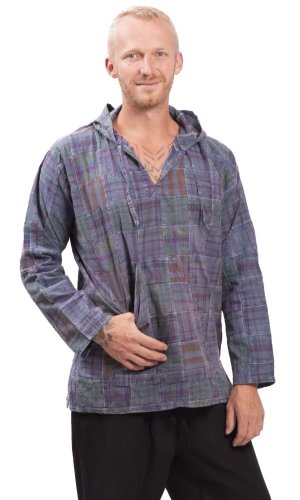 Koszula KAPURI niebieski VI. - Rozmiar: L