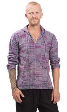 Košile KAPURI fialová I.