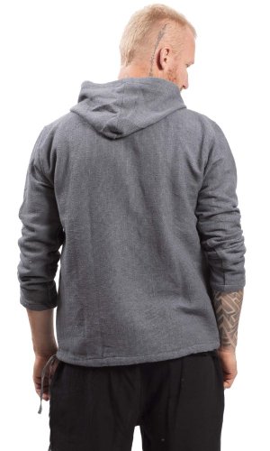 Bluza unisex z kapturem RAHUL WAFLAR szary