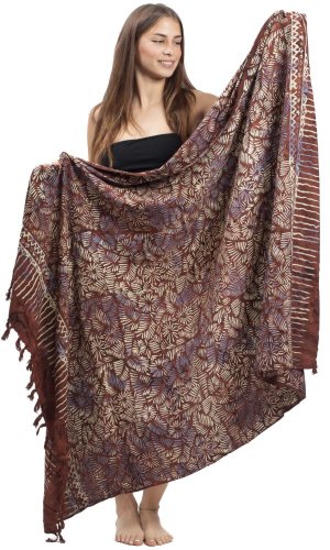 Sarong BALI BATIK brązowy VI.