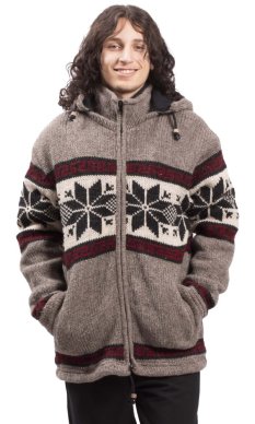 Kurtka dzianinowa HIMALAYAN szaro-brązowa IV.