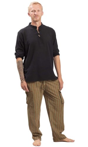 Kalhoty CLASSIC STRIPES zelené I.