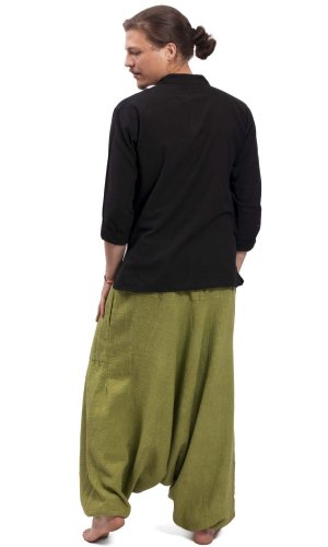 Harémové kalhoty / Sultánky KHADAR zelené