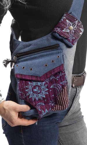 Crossbody taška / ledvinka SURI modrá I.