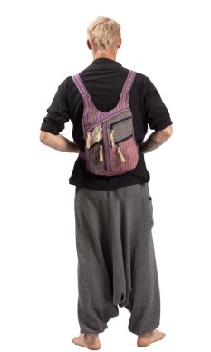 Batoh ETNO multipocket fialová VI.