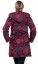 Dámský kabát Amala červený - Velikost: XL
