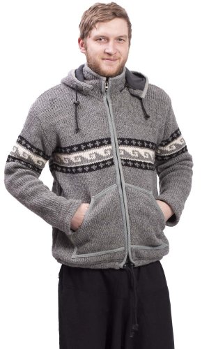 Kurtka wełniana WAVES jasno szara