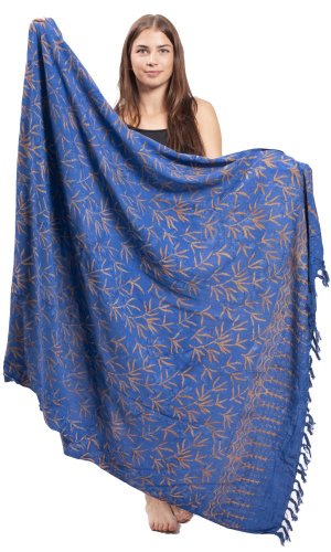 Sarong BALI BATIK niebieski V.