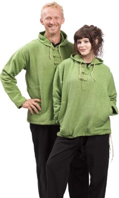 Bluza unisex z kapturem RAHUL WAFLAR czielony II.