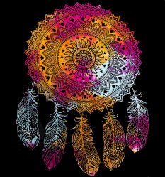 Mandala velká Boho DREAM CATCHER I.