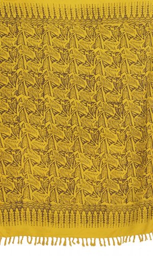 Sarong BALI BATIK TROPIC brązowo-żółty