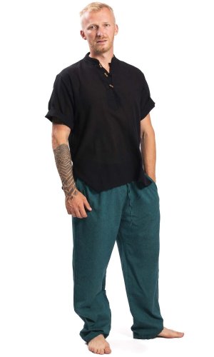 Kalhoty CLASSIC smaragdově zelené