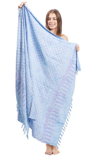 Sarong BALI BATIK niebieski XII.
