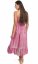 Długa sukienka NIDHI różowo-szara