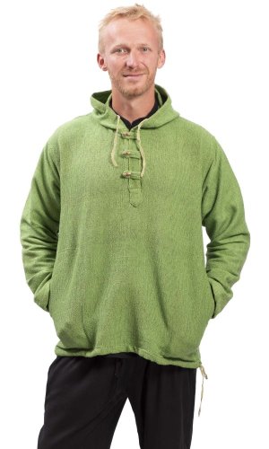 Bluza unisex z kapturem RAHUL WAFLAR czielony II.