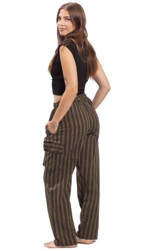 Kalhoty CLASSIC STRIPES zelené II.