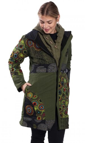 Dámský kabát Parvati zelený