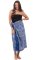 Sarong BALI BATIK modrý I.