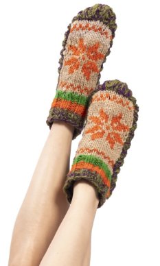 Pletené papučky IX.