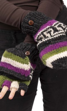 Vlnené prezliekacie rukavice XIV.