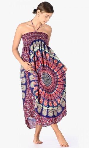 Długa spódnica / suknia Mandala multi