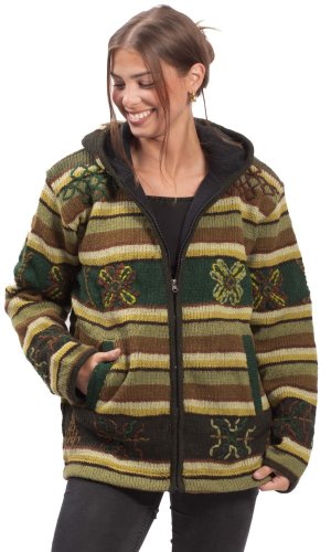 Kurtka dzianinowa BHUTAN zielony