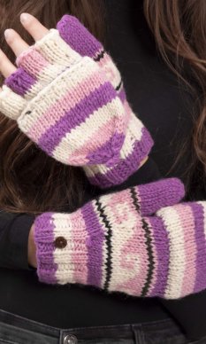 Vlněné převlékací rukavice I.