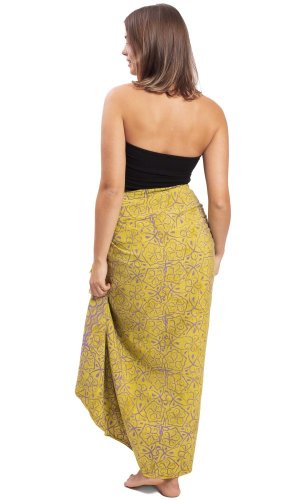 Sarong BALI BATIK żółty I.