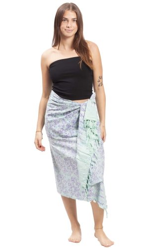 Sarong BALI BATIK zelený XVIII.