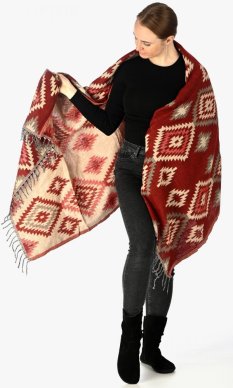 Šála INDI cihlová