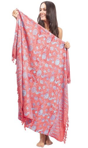 Sarong BALI BATIK czerwony XIX.