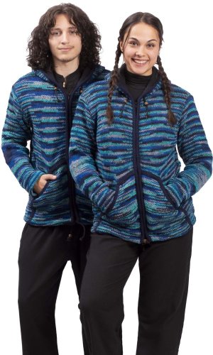 Kurtka dzianinowa MARLED niebieski