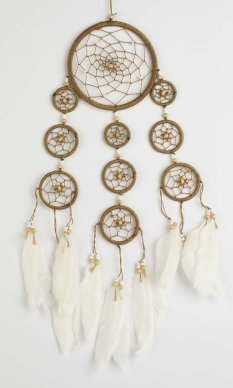 Lapač snov CIRCLES hnedá / dĺžka 40 cm