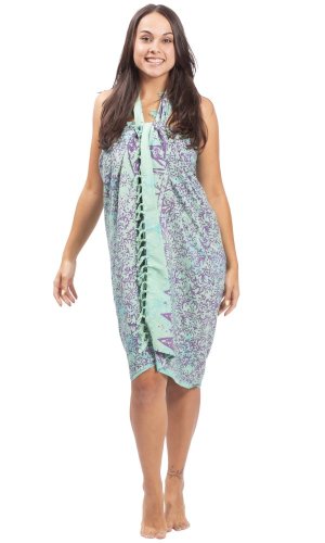 Sarong BALI BATIK zelený XIX.