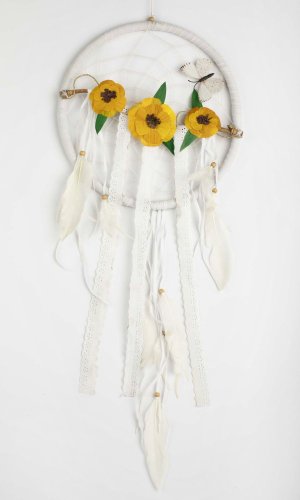 Lapač snů SUMMER bílý I. / délka 75 cm