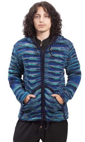 Kurtka dzianinowa MARLED niebieski